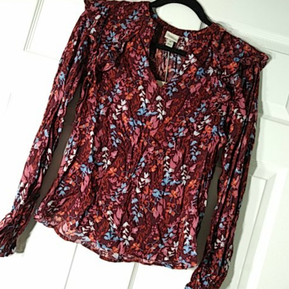 NWT A New Day Floral Blouse